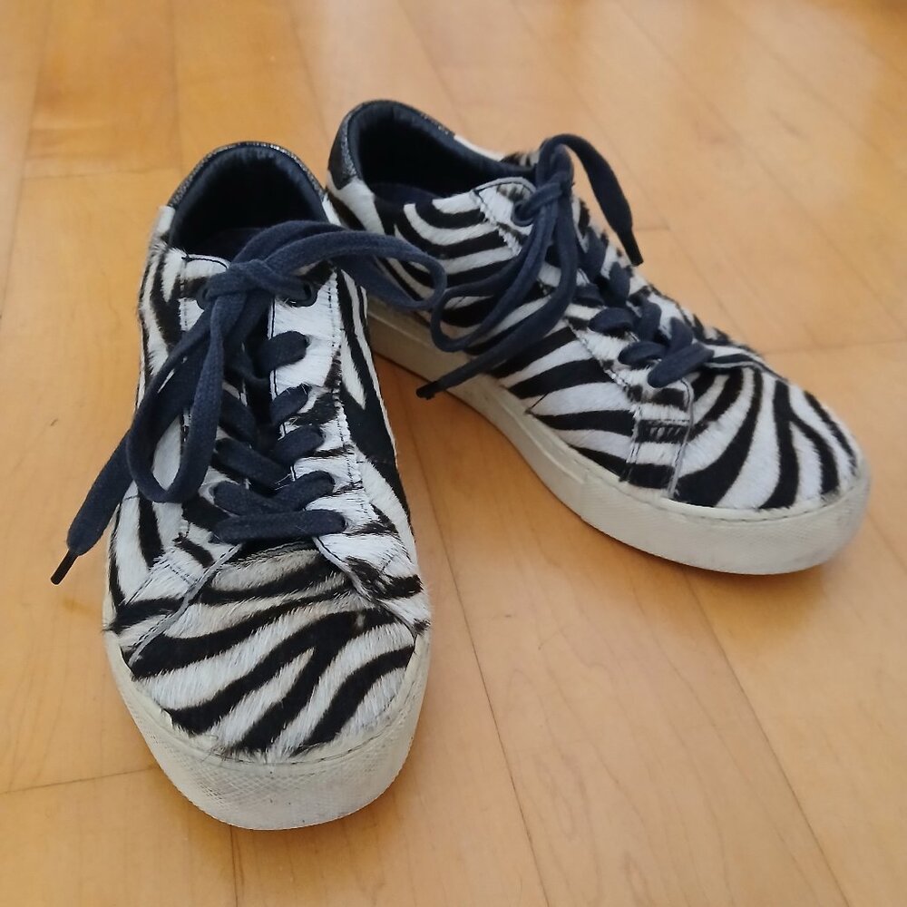 GREATS- Pony Hair Zebra design sneakers - made in Brooklyn